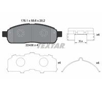 TEXTAR 2240601 Brake pad set