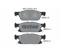 Textar Front Brake Pad Set 2241201 – Full set of 4, fits Ford Edge, Focus, Galaxy, S-Max