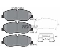 Brake pads 2242101 TEXTAR for HYUNDAI H350 Bus H350 Van H350 Platform/Chassis