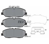 Brake pads 2242101 TEXTAR for HYUNDAI H350 Bus H350 Van H350 Platform/Chassis