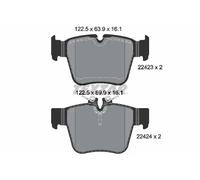 Textar Brake Pads Full Set of 4 Rear 2242301 Genuine OE