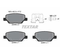 TEXTAR 2244901 Brake pad set