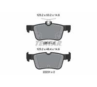 Brake pads 2253105 TEXTAR for FORD MONDEO V Saloon KUGA II MONDEO V Hatchback