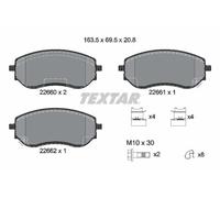 Brake pads 2266001 TEXTAR for NISSAN MERCEDES-BENZ