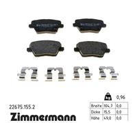 ZIMMERMANN 22675.155.2 Brake pad set