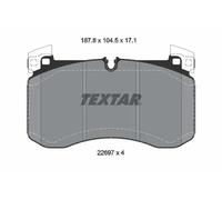 Brake pads 2269701 TEXTAR for MERCEDES-BENZ G-CLASS GLE GLS GLE Coupe S-CLASS