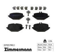 ZIMMERMANN 22723.190.2 Brake pad set