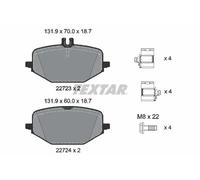 Brake pads 2272303 TEXTAR for MERCEDES-BENZ GLE GLS GLE Coupe