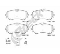 Brake pads 22802 00 703 00 BRECK for VW MAN