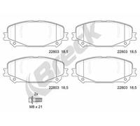 Brake Pad Set, disc brake BRECK 22803 00 701 00 for ESPACE V (JR_) 2 2018-2023
