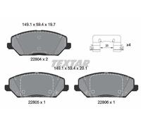 TEXTAR 2280401 Brake pad set