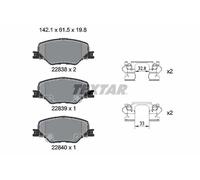 TEXTAR 2283801 Brake pad set