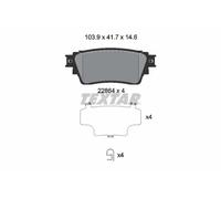 TEXTAR 2286401 Brake pad set