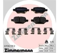 ZIMMERMANN 22930.170.2 Brake pad set