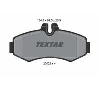 For Mercedes Genuine OE Textar Brake Pads Full Set Of 4 Front 2302201