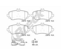BRAKE PAD SET DISC BRAKE 23070 00 701 20 FOR MERCEDES-BENZ M 166.995 2.1L 4cyl