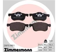 Brake pads 23073.190.1 ZIMMERMANN for VOLVO S80 I XC70 I Cross Country V70 Mk II