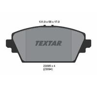 Brake pads 2309501 TEXTAR for NISSAN ALMERA TINO PRIMERA PRIMERA Estate
