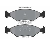 Textar Disc Brake Pad Set 2310301 Front - Full Set of 4 - Fits Ford, Mazda, TVR Westfield