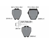 Brake pads 2311901 TEXTAR for AUDI A8 D2