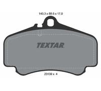 Textar Brake Pads 2313901 - Genuine OE Front Full Set of 4 Without Counterweights