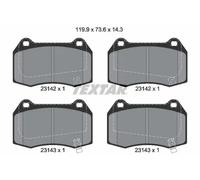 Textar Front Brake Pad Set 2314201 – Fits Nissan 350Z, Skyline & Honda Civic/Integra – Set of 4