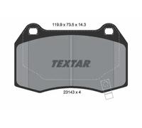 TEXTAR 2314301 Brake pad set