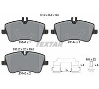 Textar Front Brake Pads 2314402 – Fits Mercedes-Benz C-Class, CLK, SLK, CLC – Full Set of 4