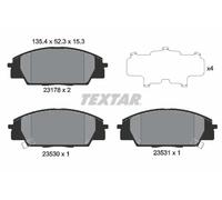 Textar Brake Pads 2317801 - Front Full Set of 4 - Genuine OE for Honda