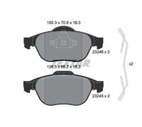 Textar 2324802 Front Axle Disc Brake Pad Set Fits Renault