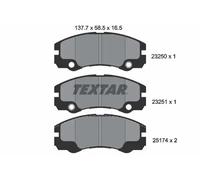 Brake pads 2325001 TEXTAR for OPEL FRONTERA B