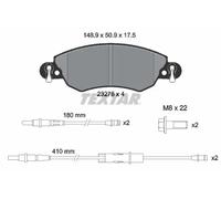 Brake pads 2327601 TEXTAR for CITROËN C5 I