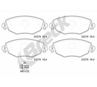 Brake pads 23279 00 701 10 BRECK for FORD JAGUAR