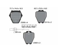Brake pads 2328001 TEXTAR for AUDI VW