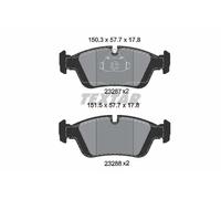 For Alpina Bentley BMW Genuine OE Textar Brake Pads Full Set Of 4 Front 2328702