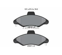 Brake pads 2330002 TEXTAR for FORD ESCORT Mk VII ESCORT Mk VII Saloon