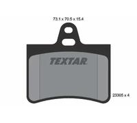 Textar 2330501 Rear Disc Brake Pad Set Fits Citroen