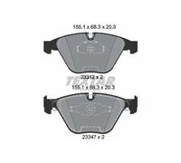 Brake pads 2331207 TEXTAR for BMW 1 Coupe 3 Coupe 3 3 Convertible
