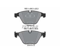 Front Brake Pad Set For Disc Fits BMW 5 Series 6 Series 7 Series TEXTAR 2331211