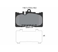 Brake pads 2333102 TEXTAR for LEXUS LS