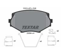 Textar Brake Pad Set 2335404 - Front for Mazda MX-5 (Miata I/II)