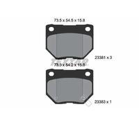 Brake pads 2338102 TEXTAR for SUBARU IMPREZA Saloon IMPREZA Estate
