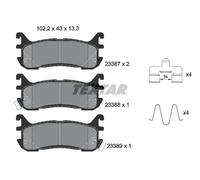 Genuine OE Textar Brake Pads Full Set Of 4 Rear With Accessories 2338704