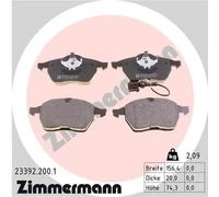 Brake pads 23392.200.1 ZIMMERMANN for SEAT AUDI VW SKODA