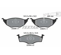 Textar Front Brake Pads fits Audi A2 1.2 TDI FWD 8Z0 2339502