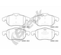 Brake pads 23402 00 701 00 BRECK for SAAB FIAT OPEL