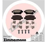 ZIMMERMANN 23417.150.1 Brake pad set