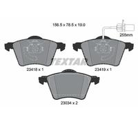 Textar 2341801 Front Axle Disc Brake Pad Set Fits Ford Seat VW