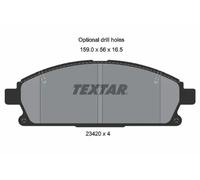 TEXTAR 2342004 Brake pad set