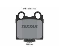 Textar Brake Pad Set 2342901 – Rear, Sumitomo System, Set of 4, Fits Lexus & Toyota